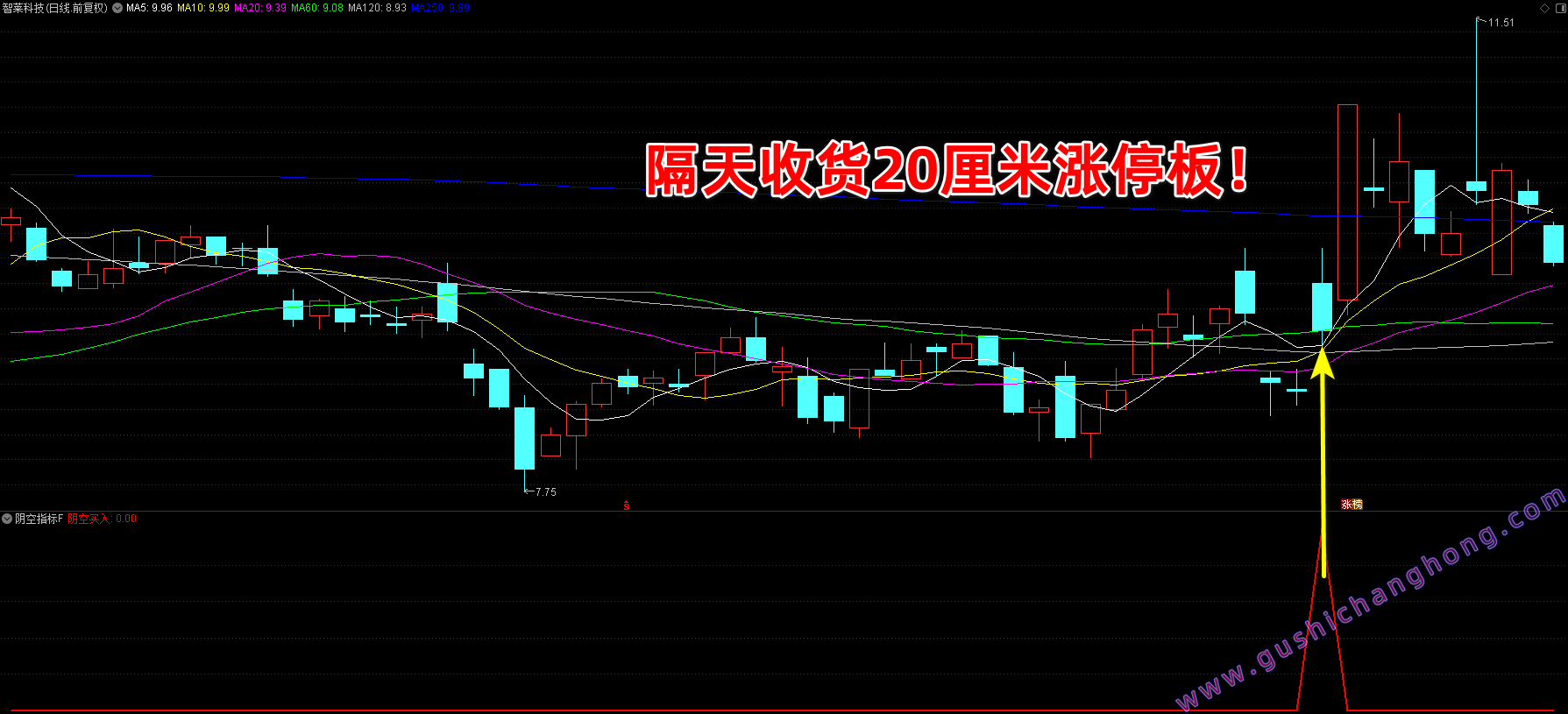 阴线跳空指标