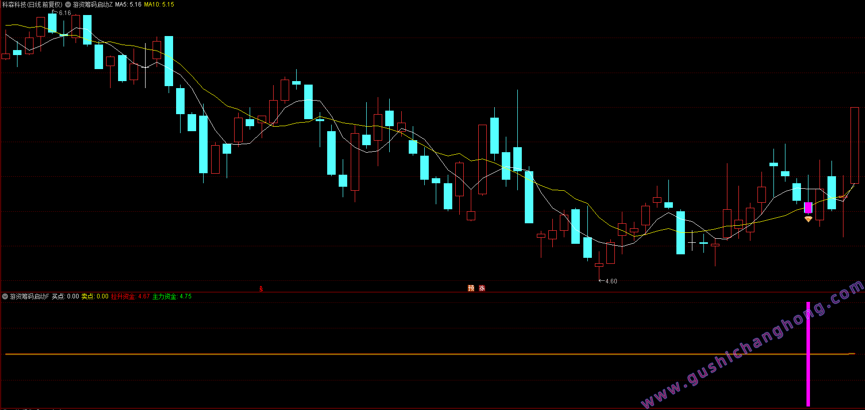 游资筹码启动指标