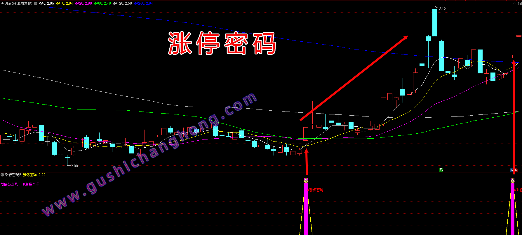 涨停密码指标